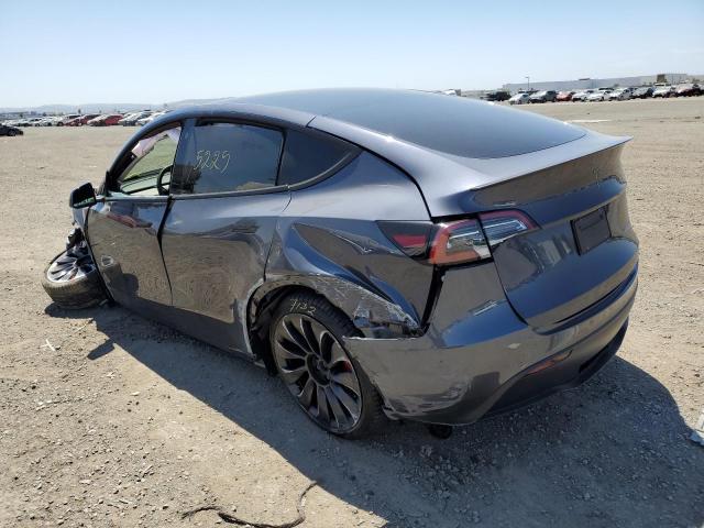 7SAYGDEF3NF438302 - 2022 TESLA MODEL Y رمادي صورة 3