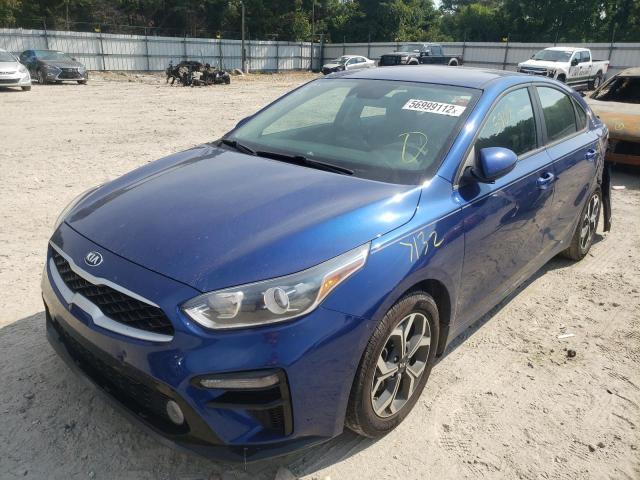 3KPF24ADXKE026953 - 2019 KIA FORTE FE BLUE photo 2