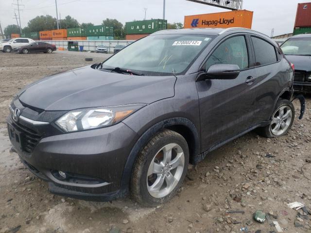 3CZRU6H72GM728131 - 2016 HONDA HR-V EXL GRAY photo 2