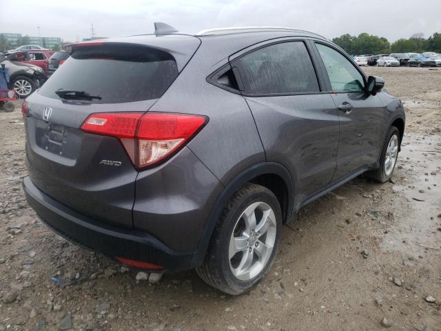 3CZRU6H72GM728131 - 2016 HONDA HR-V EXL GRAY photo 4