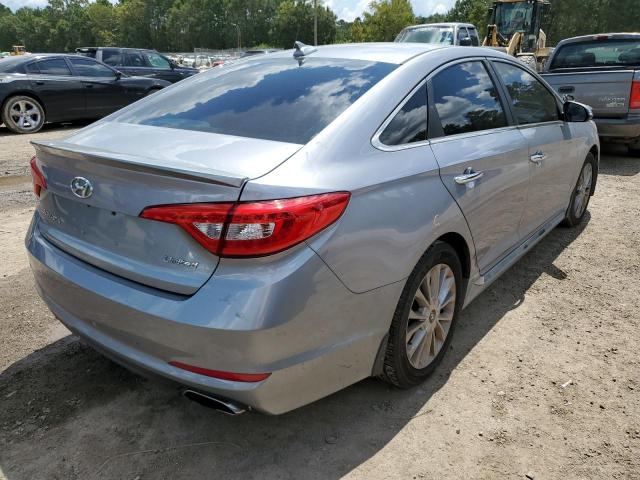 5NPE34AFXFH122299 - 2015 HYUNDAI SONATA SPO SILVER photo 4