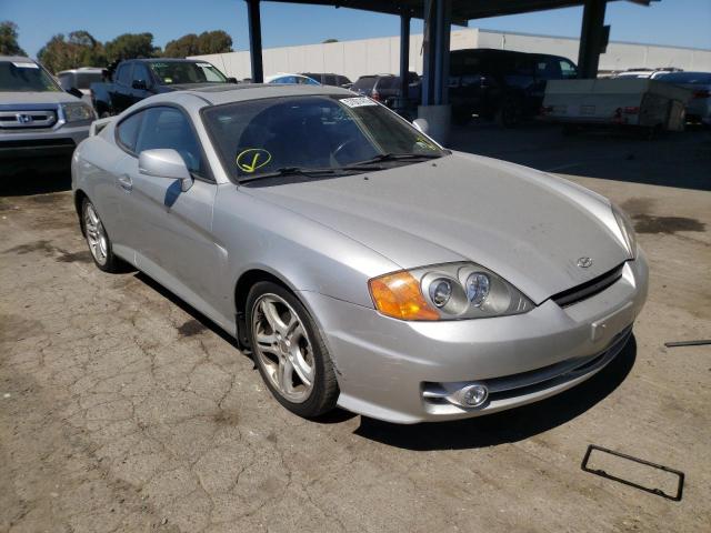 KMHHN65F33U061937 - 2003 HYUNDAI TIBURON GT SILVER photo 1