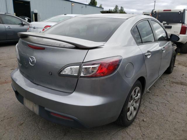 JM1BL1UG7B1382618 - 2011 MAZDA 3 I GRAY photo 4