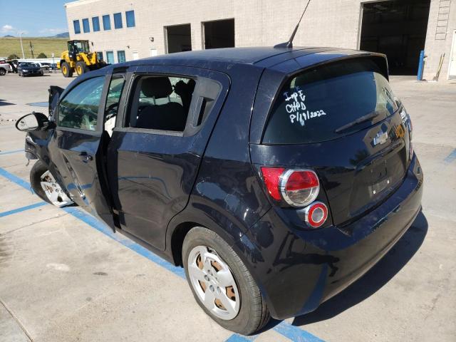 1G1JA6SH2E4207361 - 2014 CHEVROLET SONIC LS BLACK photo 3