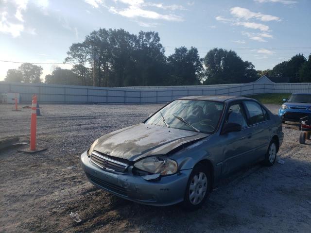 2HGEJ6619YH605486 - 2000 HONDA CIVIC BASE BLUE photo 2
