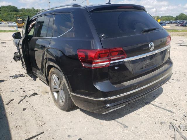 1V2PR2CA6JC536809 - 2018 VOLKSWAGEN ATLAS SE BLACK photo 3