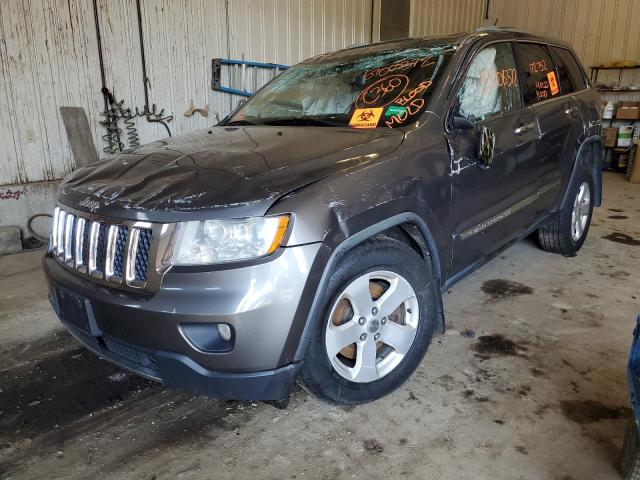 1C4RJFCT8CC133556 - 2012 JEEP GRAND CHER GRAY photo 2