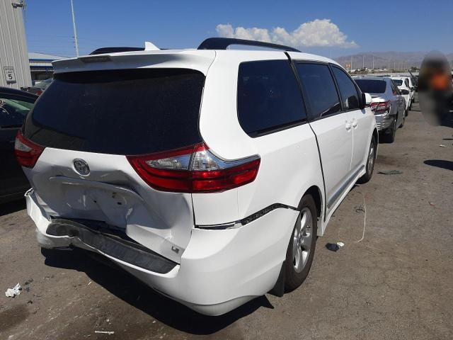 5TDKZ3DC3JS947116 - 2018 TOYOTA SIENNA LE WHITE photo 4