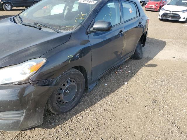 2T1KU40E09C119542 - 2009 TOYOTA MATRIX BLACK photo 9