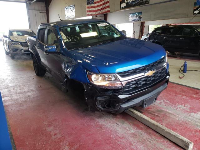 1GCGTCEN0M1139654 - 2021 CHEVROLET COLORADO L BLUE photo 1