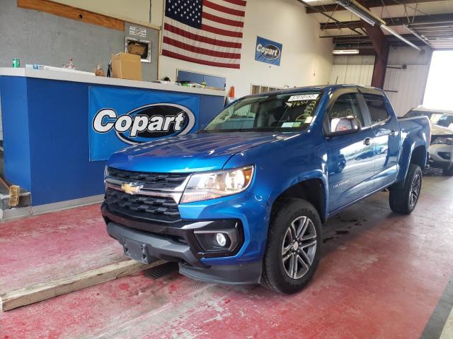 1GCGTCEN0M1139654 - 2021 CHEVROLET COLORADO L BLUE photo 2