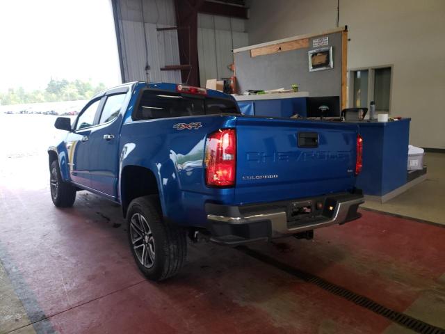 1GCGTCEN0M1139654 - 2021 CHEVROLET COLORADO L BLUE photo 3