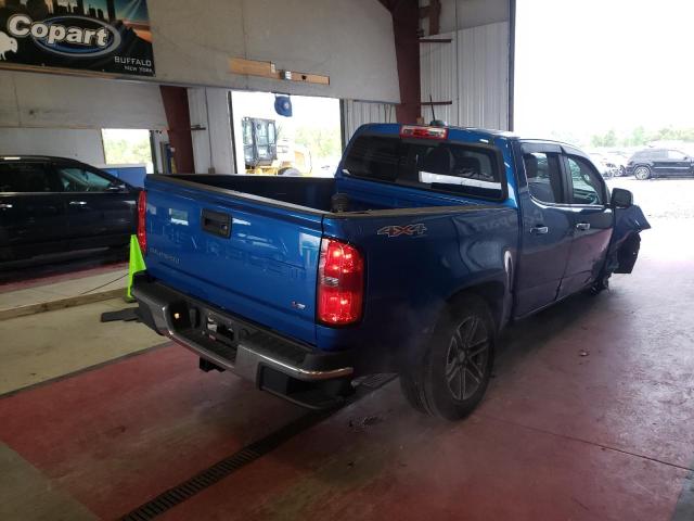 1GCGTCEN0M1139654 - 2021 CHEVROLET COLORADO L BLUE photo 4