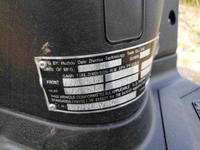 L37MMJBV7MZ050259 - 2021 DAIX SCOOTER ორფეროვანი ფოტო 10