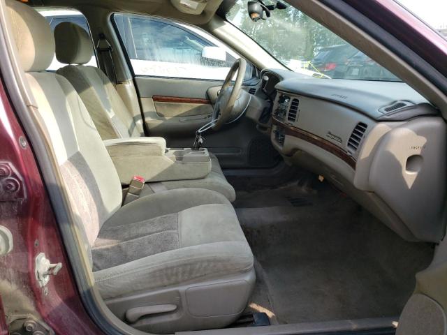 2G1WF52EX49443050 - 2004 CHEVROLET IMPALA MAROON photo 5