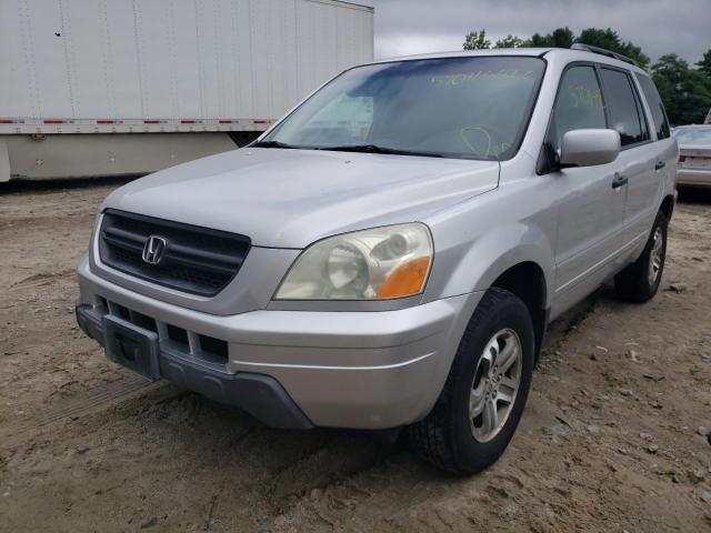 2HKYF18495H545946 - 2005 HONDA PILOT SILVER photo 2