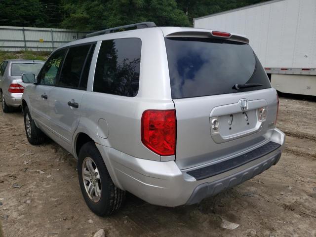 2HKYF18495H545946 - 2005 HONDA PILOT SILVER photo 3