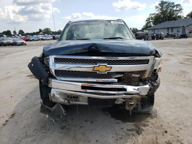 3GCPKSE71CG259221 - 2012 CHEVROLET SILVERADO BLUE photo 9