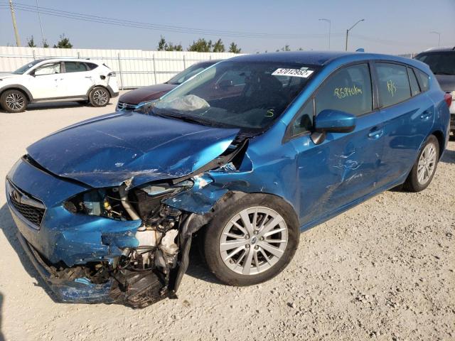 4S3GTAE62H3750714 - 2017 SUBARU IMPREZA PR BLUE photo 2