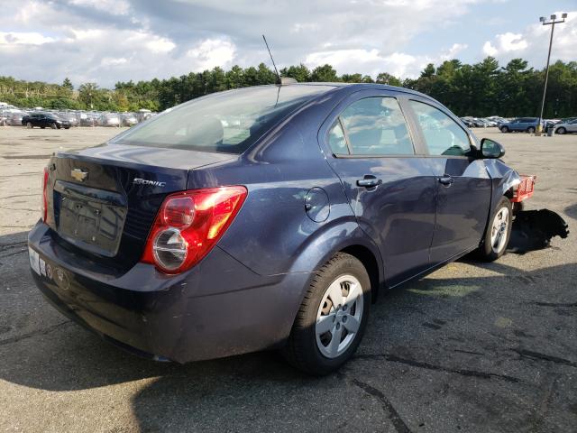 1G1JA5SG7F4209111 - 2015 CHEVROLET SONIC LS BLUE photo 4