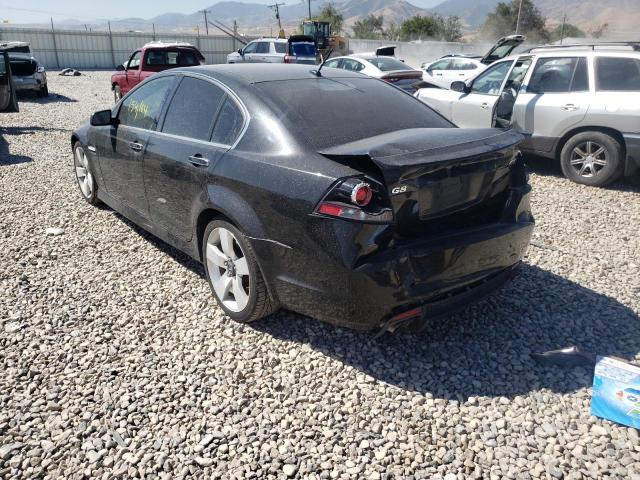 6G2EC57YX8L151452 - 2008 PONTIAC G8 GT BLACK photo 3