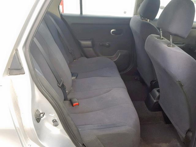 3N1CC1AP7BL420241 - 2011 NISSAN VERSA S SILVER photo 6