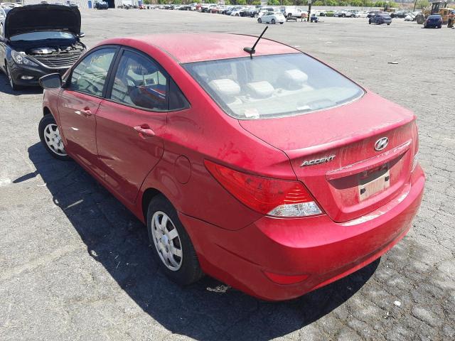 KMHCT4AE8CU210716 - 2012 HYUNDAI ACCENT RED photo 3