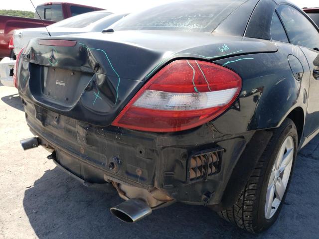 WDBWK54F06F103584 - 2006 MERCEDES-BENZ SLK 280 BLACK photo 9