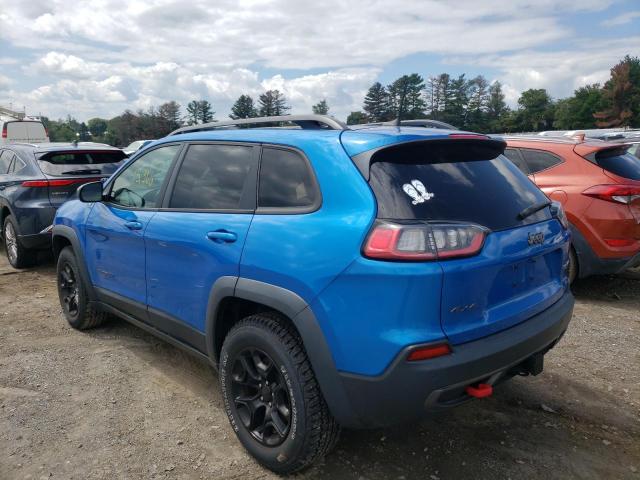 1C4PJMBX0KD200093 - 2019 JEEP CHEROKEE T BLUE photo 3