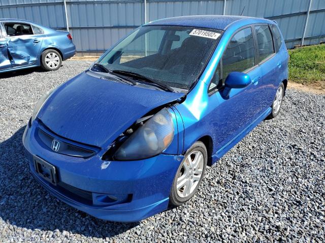 JHMGD386X7S027541 - 2007 HONDA FIT S BLUE photo 2