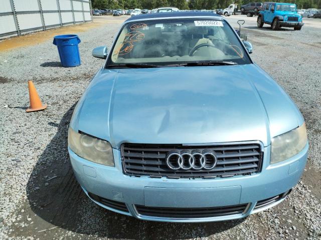 WAUAC48H64K014294 - 2004 AUDI A4 1.8 CAB BLUE photo 9