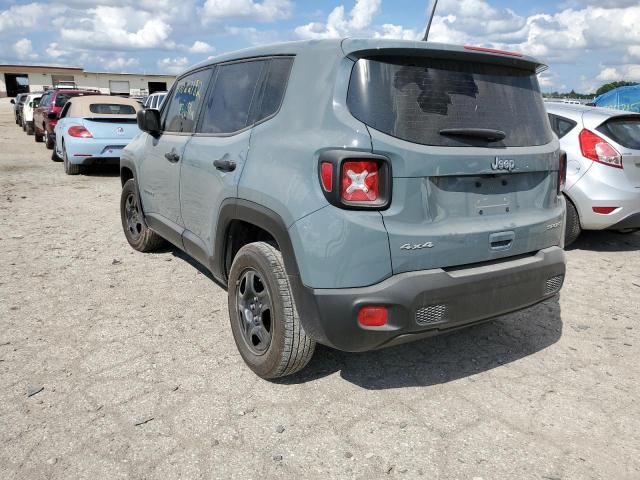 ZACNJBAB6KPJ73563 - 2019 JEEP RENEGADE S GRAY photo 3