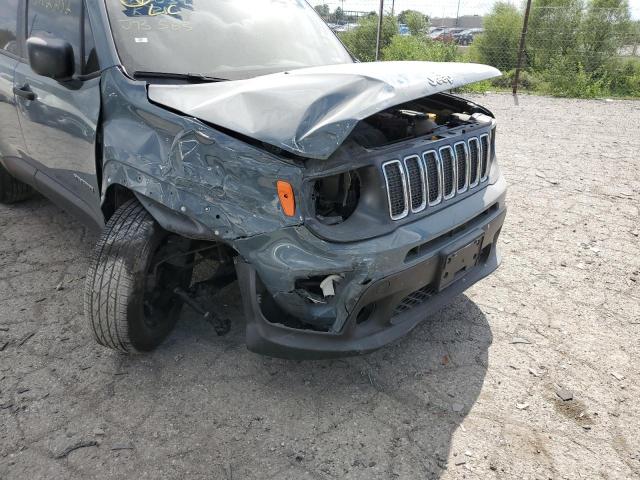 ZACNJBAB6KPJ73563 - 2019 JEEP RENEGADE S GRAY photo 9