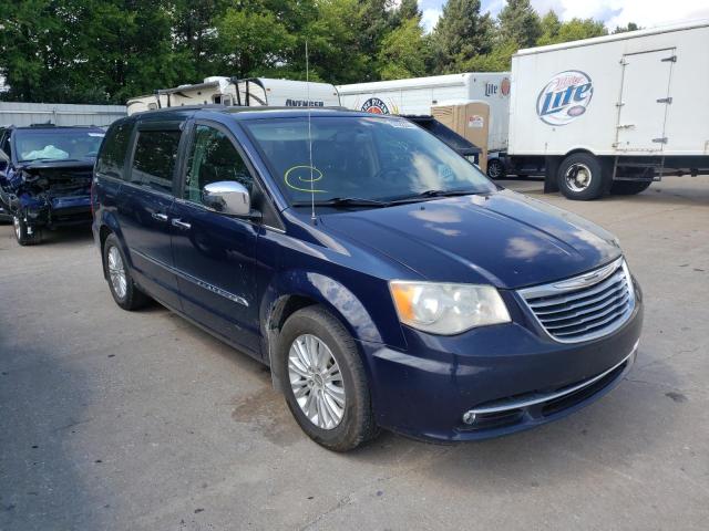 2C4RC1CGXCR270439 - 2012 CHRYSLER TOWN & COU BLUE photo 1