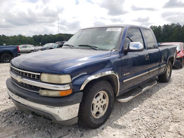 2GCEC19T921379247 - 2002 CHEVROLET SILVERADO BLUE photo 2