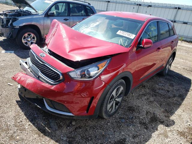 KNDCB3LC9H5048755 - 2017 KIA NIRO FE RED photo 2