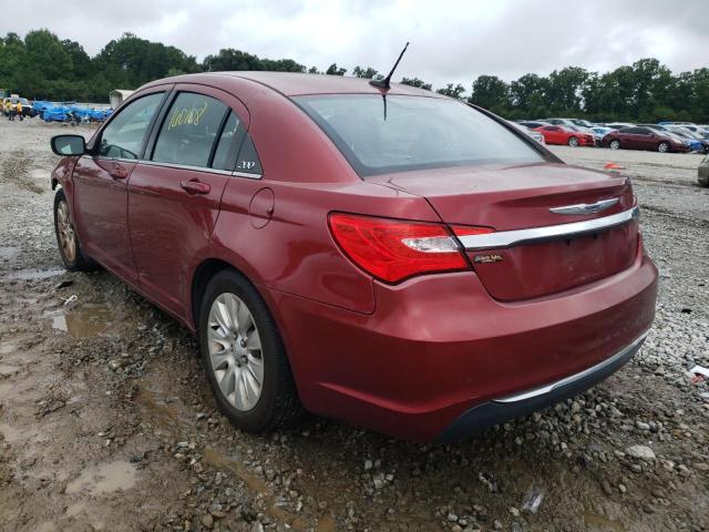 1C3CCBAB4DN646591 - 2013 CHRYSLER 200 LX RED photo 3