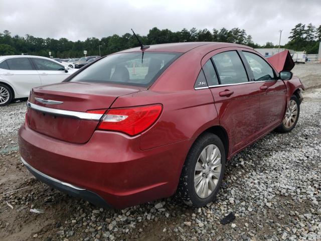 1C3CCBAB4DN646591 - 2013 CHRYSLER 200 LX RED photo 4