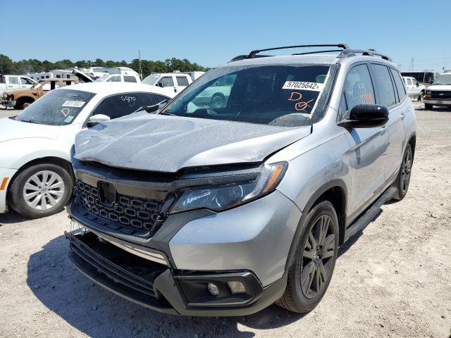 5FNYF7H22KB005303 - 2019 HONDA PASSPORT S SILVER photo 2