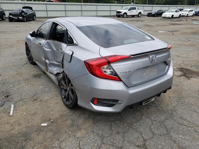 2HGFC2F83MH518388 - 2021 HONDA CIVIC SPOR SILVER photo 3