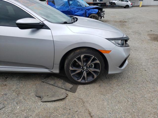 2HGFC2F83MH518388 - 2021 HONDA CIVIC SPOR SILVER photo 9