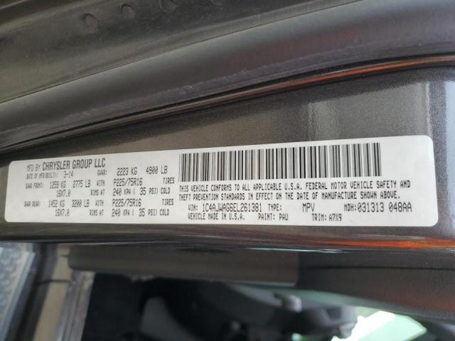 1C4AJWAG6EL261381 - 2014 JEEP WRANGLER S GRAY photo 10