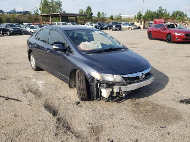 JHMFA36279S004094 - 2009 HONDA CIVIC HYBR BLUE photo 1