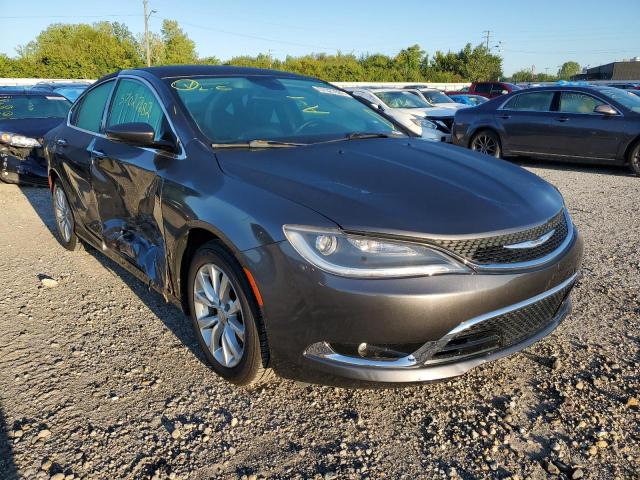 1C3CCCCBXFN544363 - 2015 CHRYSLER 200 C GRAY photo 1