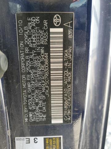 JTKJF5C79B3008844 - 2011 TOYOTA SCION TC 蓝色 照片 10