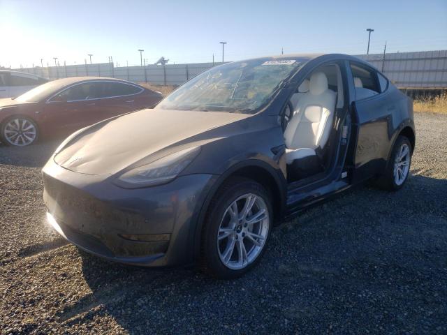 5YJYGDEEXMF247947 - 2021 TESLA MODEL Y Серый фото 2