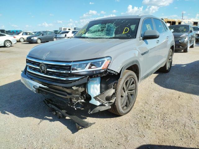 1V2KE2CA6NC207703 - 2022 VOLKSWAGEN ATLAS CROS Графитовый фото 2