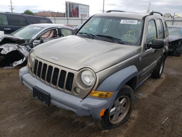 1J4GL48K06W134218 - 2006 JEEP LIBERTY SP GRAY photo 2