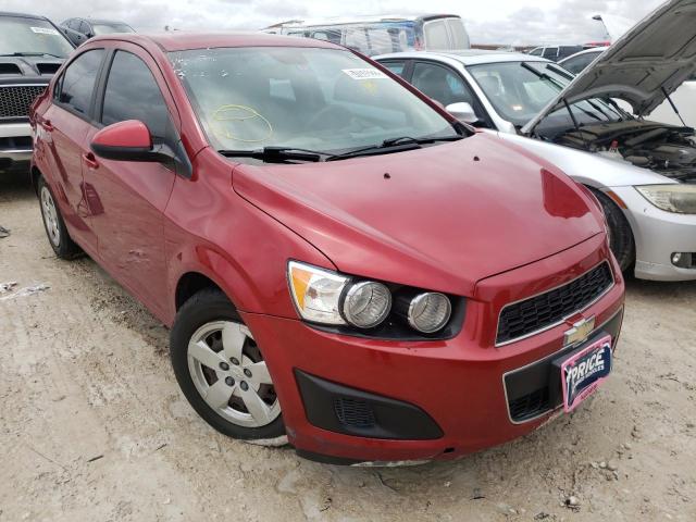 1G1JA5SH2D4150605 - 2013 CHEVROLET SONIC LS RED photo 1