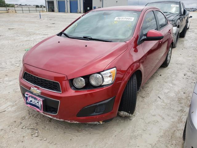 1G1JA5SH2D4150605 - 2013 CHEVROLET SONIC LS RED photo 2